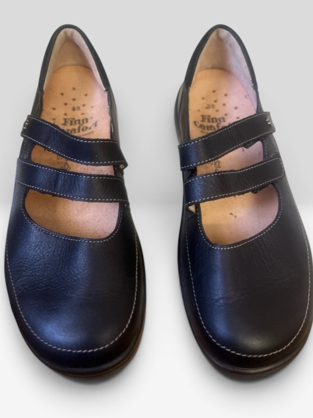 Finn Comfort Jerez Mary Jane’s Double Straps Size 8 GUC